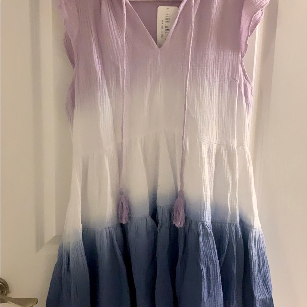 Tie dye tier dress